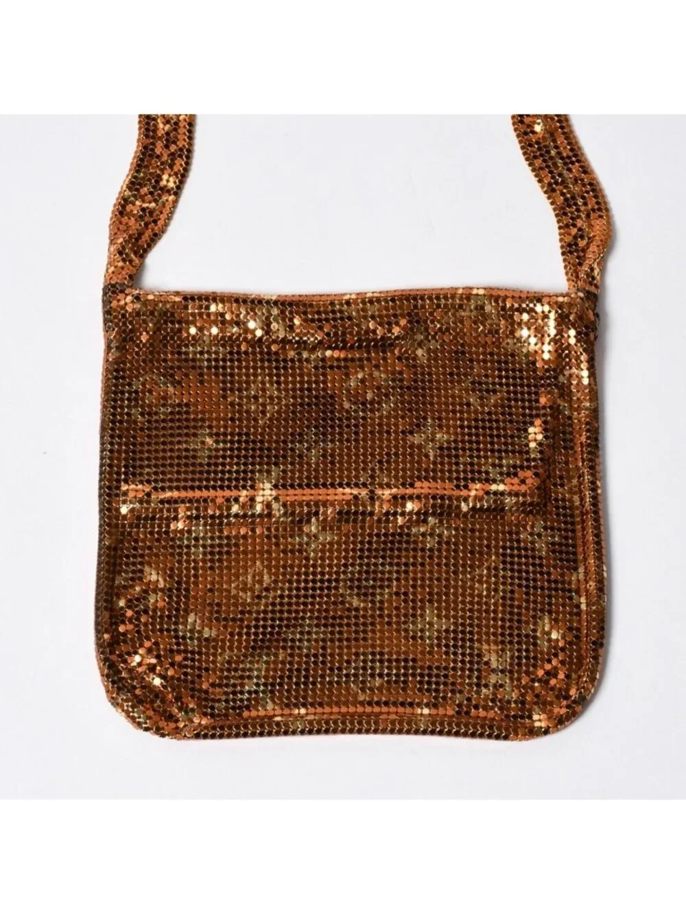 Louis Vuitton Shoulder Bag Monogram Mesh Francis Gold